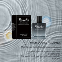 Roxeli Cologne pour homme à label privé, longue durée, bleu clair, bois océanique, parfum naturel, vaporisateur