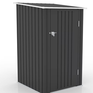 <span class=keywords><strong>Caseta</strong></span> de Jardín Metálica <span class=keywords><strong>Antracita</strong></span>, Resistente a la Intemperie, Ecológica, Almacenamiento Exterior con Puerta con Cerradura para Patio, Jardín, Césped - Product Image 1