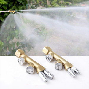 <b>Large</b>-Area Fruit Tree Spray Gun Four-Nozzle Brass <b>Fan</b>-Shape Atomizing Long-Range Agricultural Gasoline Engine Plunger Pump - Product Image 1
