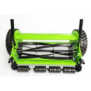<b>Garden</b> <b>Tools</b> 16in 4-Wheel Hand-Push Folding Handle DIY Manual Lawn Mower - Product Image 4