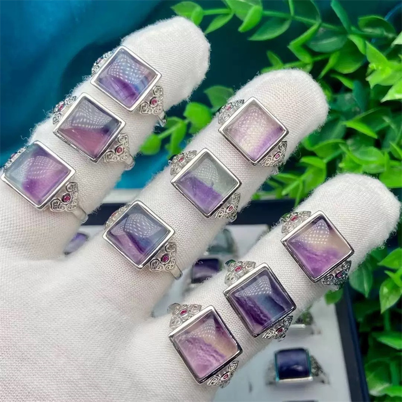 rainbow fluorite  Cube