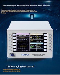 NAPUI PM9820 Probador de Fuentes de Alimentación LED, Medidor de Potencia Digital, Analizador de Parámetros Eléctricos AC/DC - Product Image 6