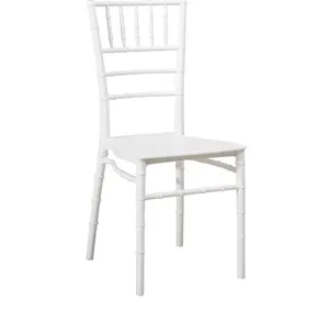 China Supplier Wholesale White Outdoor Modern Wedding Plastic Chiavari Tiffany Chairs