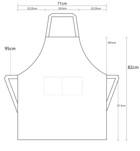 Tạp dề bếp chống dầu chống thấm in logo tùy chỉnh, màu trơn, không tay, có túi, chất liệu cotton, dành cho nam và nữ, dùng trong nhà hàng - Product Image 4