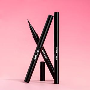 Eyeliner liquide OEM en gros, <span class=keywords><strong>noir</strong></span> jet mat, velours, précis, séchage rapide, résistant à l'huile, pointe <span class=keywords><strong>feutre</strong></span>, minéral, imperméable - Product Image 1