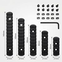 bowei Kit de base standard multi-emplacements en nylon, 5 pièces, accessoires de base de montage à 5/7/9/11/13 emplacements avec 10 écrous en T, vis et 1 clé Allen