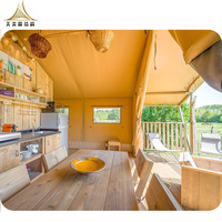 Maisons préfabriquées 2 homme tente de safari étanche glamping cabines lodge