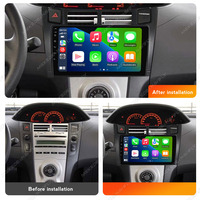 Autoradio Multimédia MEKEDE Android Auto Tactile 4 Cœurs 2+32 Go IPS FM Car-Play pour Toyota Yaris 2005-2012
