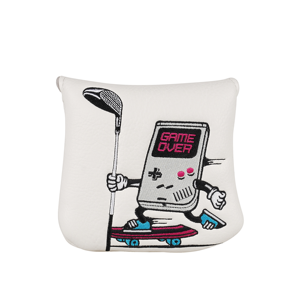 Housse de tête de club de golf durable en cuir brodé de qualité pour putters mallet et carrés, accessoires de golf en gros - Product Image 3