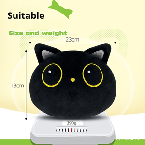 Terapia de peso de gato cálido calentable, alivio de cólicos de <span class=keywords><strong>ansiedad</strong></span> de bebé, juguete de peluche, microondas de animales de peluche con granos naturales - Product Image 3