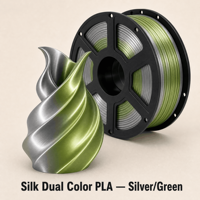 Fil PLA soyeux pour impression 3D, double couleur, 1,75 mm, pour impression effet soie
