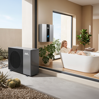 Système de pompe à chaleur R290 avec boîtier hydro mural intégré, pompe à inverter et chauffage 3 kW, haute efficacité pour chauffage, refroidissement et eau chaude