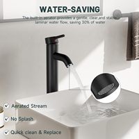 Robinet moderne en laiton à poignée unique, noir, à poser sur le plan, haut de gamme, adapté aux salles de bain, cuisines, hôtels, prix d'usine