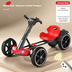 <span class=keywords><strong>Go</strong></span>-Kart Eléctrico de Plástico para Niños de 2 a 4 Años, Vehículo de Cuatro Ruedas Plegable, Fácil de Operar, Juguete para Niños - Product Image 6