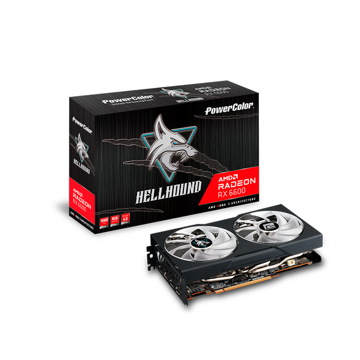 Powercolor RX6600 Hellhound Gaming Graphics Card - 8GB GDDR6