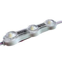Module LED à lentille ultrasonique SMD2835, lumière DC12V, étanche IP68, bleu, blanc chaud, garantie 7 ans, haute efficacité, sans perte de tension