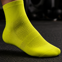 Chaussettes de sport respirantes en maille avec soutien de la voûte plantaire, personnalisables avec logo OEM, pour la course à pied, conçues par une usine avec 20 ans d'expérience, pour les revendeurs d'équipes