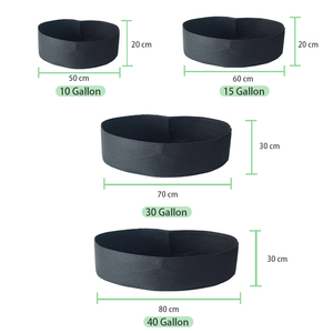 Pots en tissu non tissé écologique 10, 15, 30, 40, 50, 100, 200 gallons, pour plantation de légumes, fleurs, <span class=keywords><strong>myrtille</strong></span>, arbres - Product Image 4