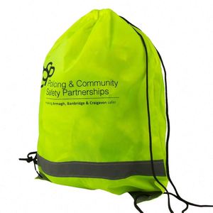 ถุงเชือกสะท้อนแสงแบบใช้ซ้ำได้ทำจากไนลอน - Product Image 6