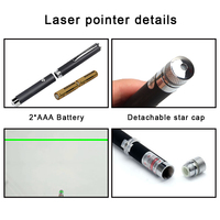 Pointeur laser à piles AA, pointeur laser de précision, stylo pointeur laser puissant