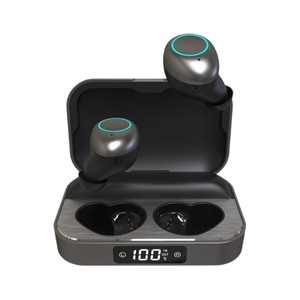 Tws Bluetooth Earbuds Digital Display <b>Iron</b> Gray Sport In Ear True Wireless Noise Cancellation 5.0 Protocol X6 - Product Image 5