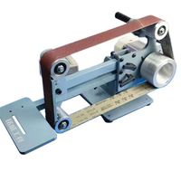 Petit moteur à onduleur de 750 W, double usage vertical et horizontal, bande abrasive 915, type 50, pour le meulage des métaux et la finition des bords