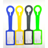 Diverses étiquettes de bagages durables en caoutchouc de Silicone personnalisées, étiquette d'étiquette de valise de voyage