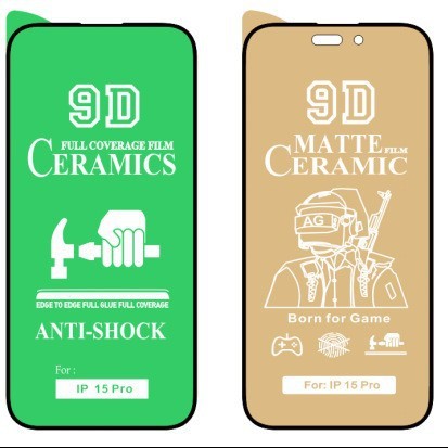 9D Screen Glasses Ceramics Film Iphone Full Glue Glass Tempered Screen Protector for iPhone Ceramic Screen Protector for Tecno