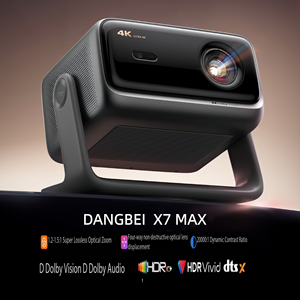Projecteur laser tricolore 4K Dolby <span class=keywords><strong>Vision</strong></span> 3D Dangbei X7 Max avec zoom optique, home cinéma, 240 Hz, haute luminosité 3400 ISO - Product Image 1