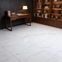 Carreaux de porcelaine au fini marbré élégant, carreaux de sol de haute qualité pour la décoration contemporaine du salon
