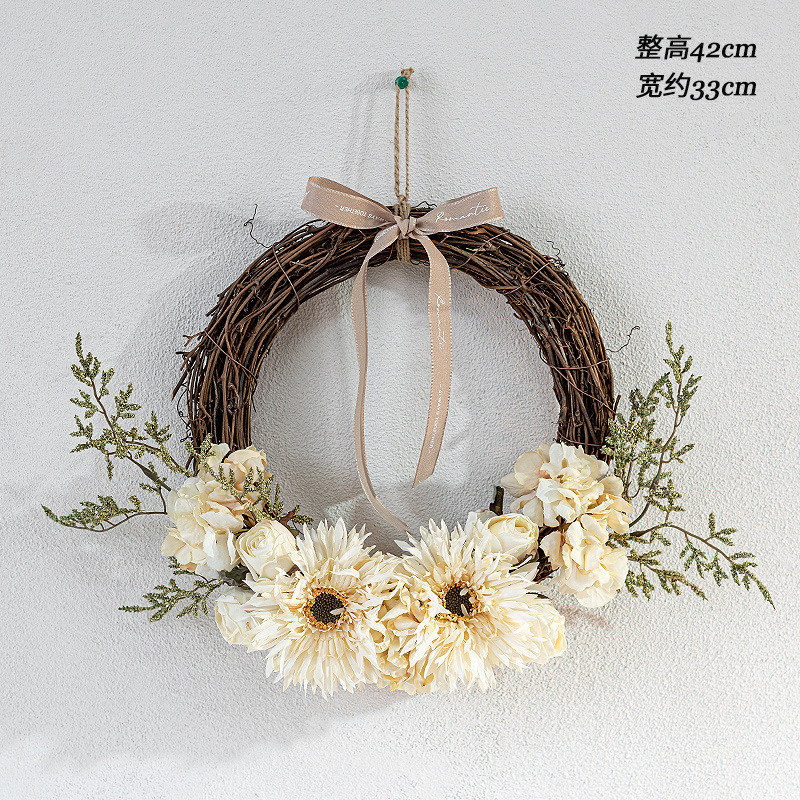 autumn white autumn brushed gerbera put bunch venus wreath