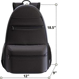 Sac à dos de tennis personnalisable pour femmes avec espace pour raquettes et chaussures Polyester Pickleball Squash Sacs de tennis pour hommes et femmes - Product Image 5