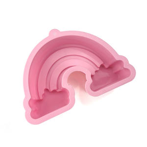 Molde de silicona antiadherente para hornear, sartenes antiadherentes de grado alimenticio con forma de arco, en forma de arcoíris, gran oferta - Product Image 4