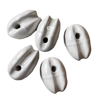 מרותכת ביצית קרמיקה מזוגגים בעלי מתח נמוך גדר מתח נמוך תעשייתי קרמי אנטנת דיפול חיתוך יישום אליפטי - Product Image 2