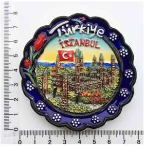 Magnet kulkas Istanbul MDF Resin kustom suvenir wisatawan Turki magnet kulkas Katedral udara panas magnet kulkas Cappadocia - Product Image 2