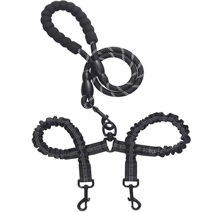 Correa Doble para Perros Nibao de Nailon, con Acoplador Doble, para Pasear Dos Perros - Product Image 1