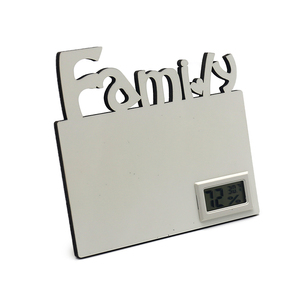 Marco de fotos en blanco <span class=keywords><strong>para</strong></span> sublimación, marco de fotos de tablero duro de MDF, familia <span class=keywords><strong>para</strong></span> prensa de calor incluida, soportes, imagen personalizada DIY de 6x7 pulgadas - Product Image 6