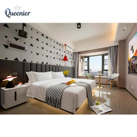 Ensemble de meubles de chambre d'hôtel 5 étoiles sur mesure, lit king-size moderne de luxe en bois, multifonctionnel, écologique, pour appartement