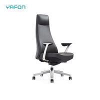 Chaise de bureau de direction moderne de luxe, ergonomique, inclinable, pivotante, en maille ergonomique, en cuir PU, fonction rotative, en bois et en plastique