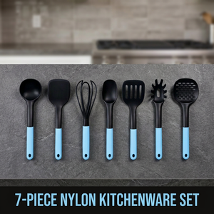 Ensemble d'ustensiles de cuisine en nylon 7 pièces, outils de cuisson antiadhésifs de qualité alimentaire résistants à la chaleur avec trou de suspension pour la maison et les restaurants - Product Image 2