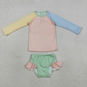 Maillots de bain pour tout-petits, ensembles hauts à manches longues avec fermeture éclair et shorts pour bébés garçons, vêtements de bain pour enfants - Product Image 3