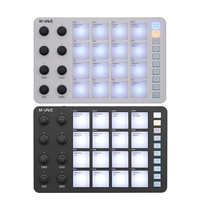M-VAVE SMC-PAD rampe de lancement Interface USB-C Portable petit contrôleur MIDI sans fil clavier de percussion électronique grand public
