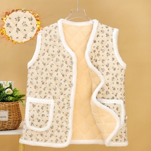 New Arrival High Quality Breathable V-neck Knitted Chinese Style Sleeveless Floral Waistcoat for Women Outer Wear