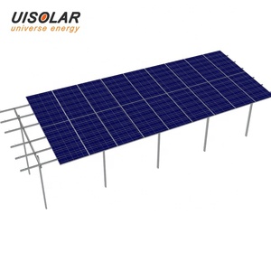 Vente en gros UISOLAR Système de montage solaire au sol pour la maison Support de rotation de montage au sol de panneaux solaires unipolaire - Product Image 4