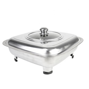 Venta al por mayor, buena calidad, servicio de <span class=keywords><strong>buffet</strong></span>, acero inoxidable, cuadrado, calentador de alimentos, catering, frotamiento de platos - Product Image 4