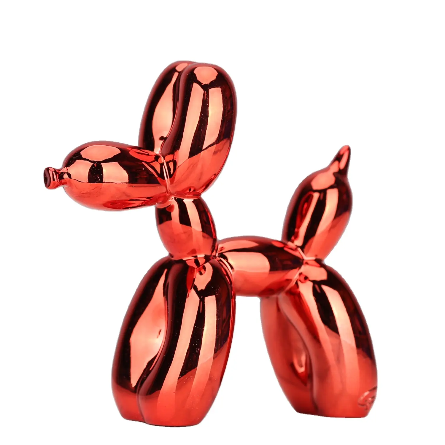 Скандинавские полимерные поделки для собак, гальванизированные воздушные шары, скульптура для собаки, украшения для дома, гостиной, настольное украшение с животными