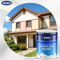Peinture acrylique liquide à base d'eau pour murs extérieurs, revêtement décoratif pour bâtiments, décoration extérieure, surface lisse et durable