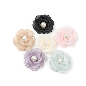 Hoa Vải Nhân Tạo Lớp Nhỏ 5Cm Dành Cho Cửa Hàng Đám Cưới Hoa Sen Voan Thủ Công Dự Tiệc Tại Nhà Phụ Kiện Tóc - Product Image 1