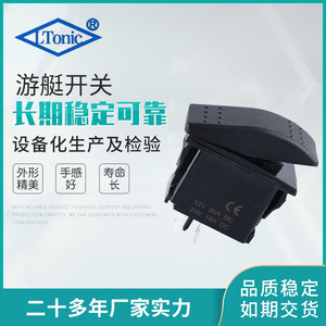 Interruptor basculante ASW-17-101D 12V 3A SPST ON-OFF con terminal de soldadura IP65, material ABS para uso automotriz y náutico. - Product Image 5