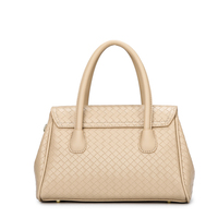 Juego de 3 Bolsos de Piel Sintética con Patrón Tejido para Mujer, Bolso de Mano, Bolso Bandolera y Cartera con Tarjetero, Venta al Por Mayor Personalizada